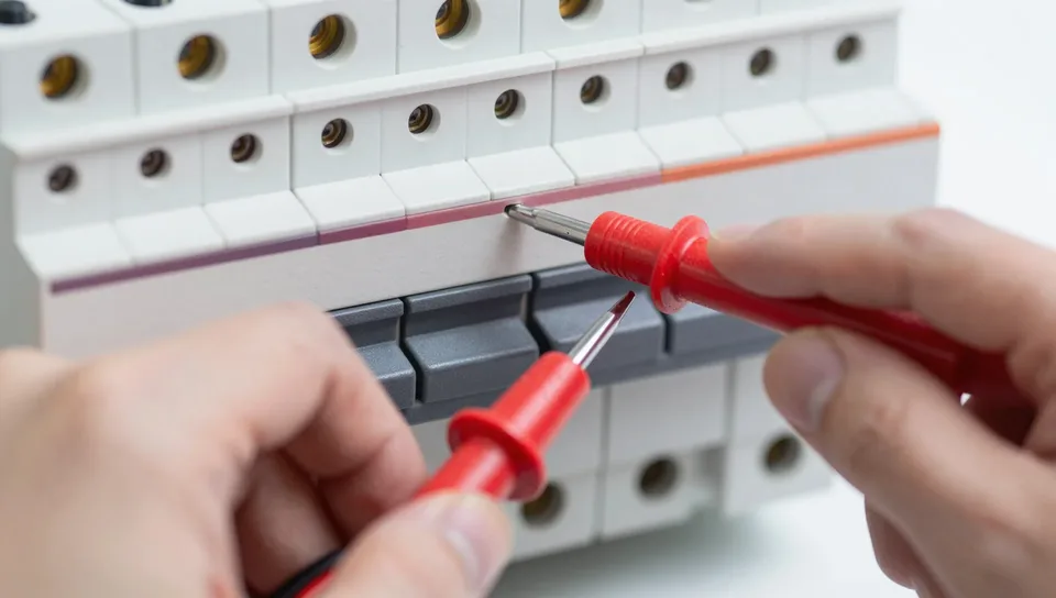 Spannungsprüfung an einer Altbau-Elektrik
